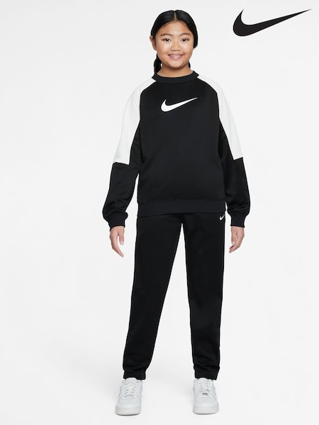 Nike Black Dri-FIT Poly Crew Tracksuit (AP5688) | €69