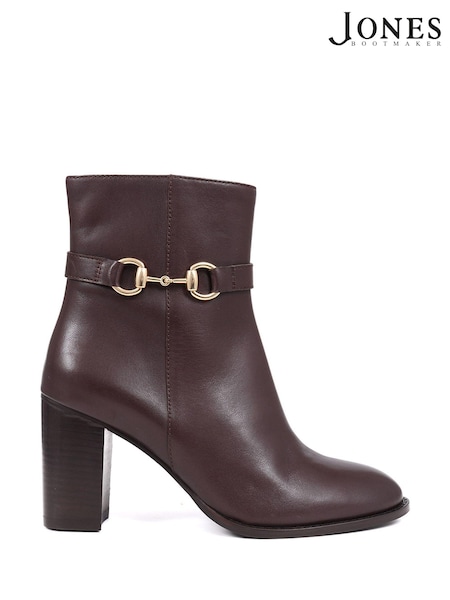 Jones Bootmaker Brown Kelda Heeled Ankle Boots (AP5701) | €165