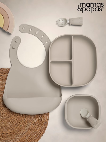 Mamas & Papas Truffle 4 Piece Silicone Weaning Starter Kit (AP6102) | €39