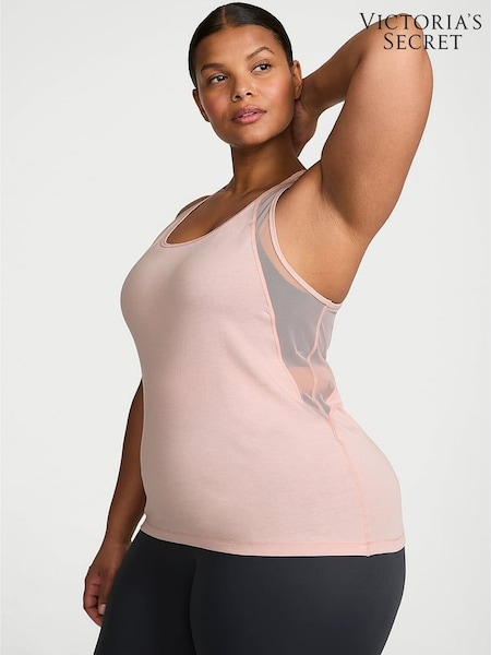 Victoria's Secret Bare Pink Racerback Mesh Tank Top (AP6186) | €33