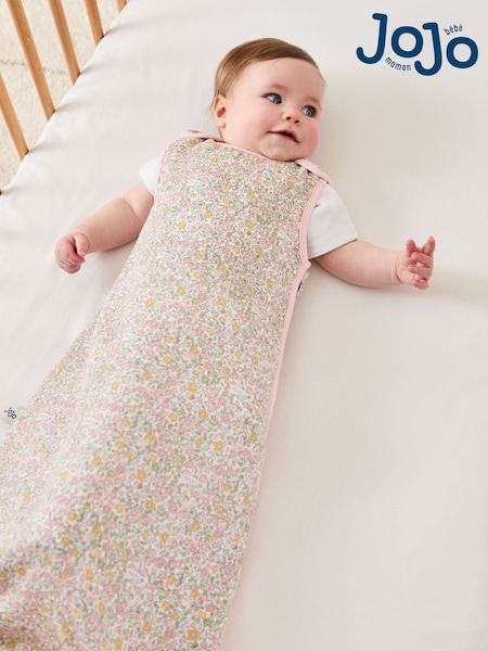 JoJo Maman Bébé Ditsy Print 1 Tog Baby Muslin Sleeping Bag (AP6235) | 139 QAR