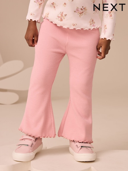 Pink Rib Flare Leggings (3mths-7yrs) (AP6253) | AED20 - AED30