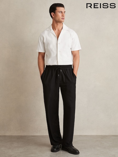 Reiss White Stockwell Cotton Paisley-Embroidered Shirt (AP6292) | €183