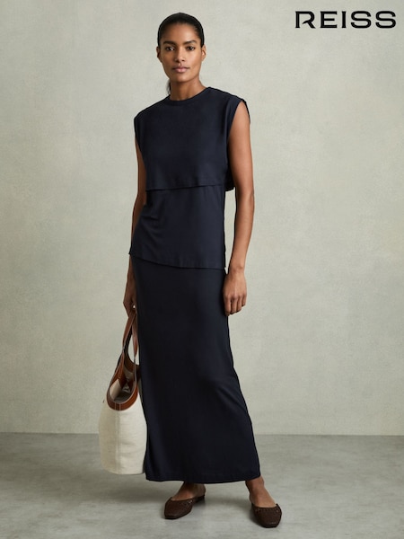 Reiss Camille Jersey Straight Maxi Skirt (AP6295) | 104 €
