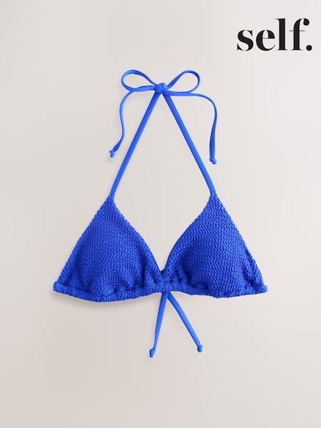 Cobalt Blue Crinkle - חזיית ביקיני בגזרת משולשים (AP6382) | ‏91‏₪