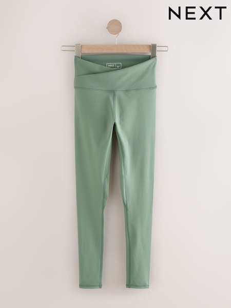 Sage Green Balance Wrap Front Yoga Leggings (AP6532) | €30