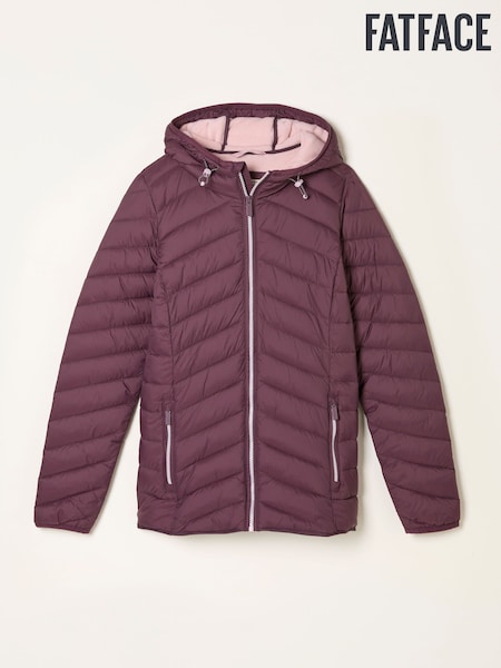 FatFace Ruby Dusky Purple Lightweight Puffer Coat (AP6794) | €99