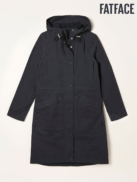 FatFace Taylor Black Waterproof Coat (AP6808) | AED757