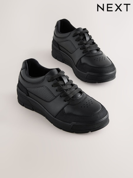 Black Leather Lace-Up School Shoes (AP6842) | € 43 - € 54