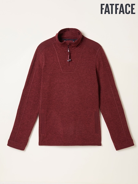 FatFace Haxby Claret Half Zip Sweat (AP7011) | €83