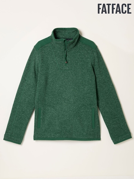 FatFace Haxby Emerald Green Half Zip Sweat (AP7020) | €83