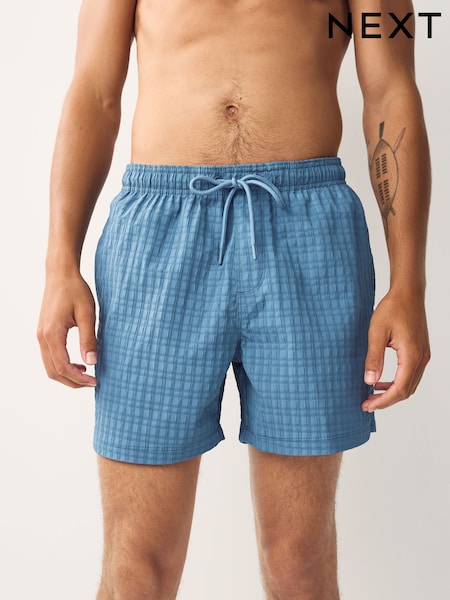Blue Waffle Textured Swim Shorts (AP7042) | €32