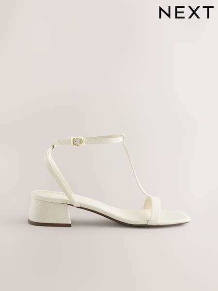 Bone Extra Wide Fit Forever Comfort® Low Block Strappy Sandals (AP7340) | €37