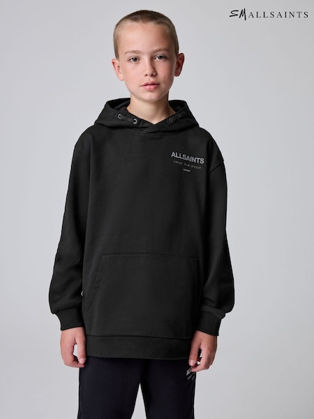 Black/Cracked - smALLSAINTS Oversized Underground Pullover Hoodie (AP7435) | € 46 - € 51