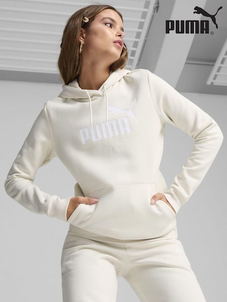 Puma Cream Womens Essentials Logo FL Hoodie (AP7527) | €60