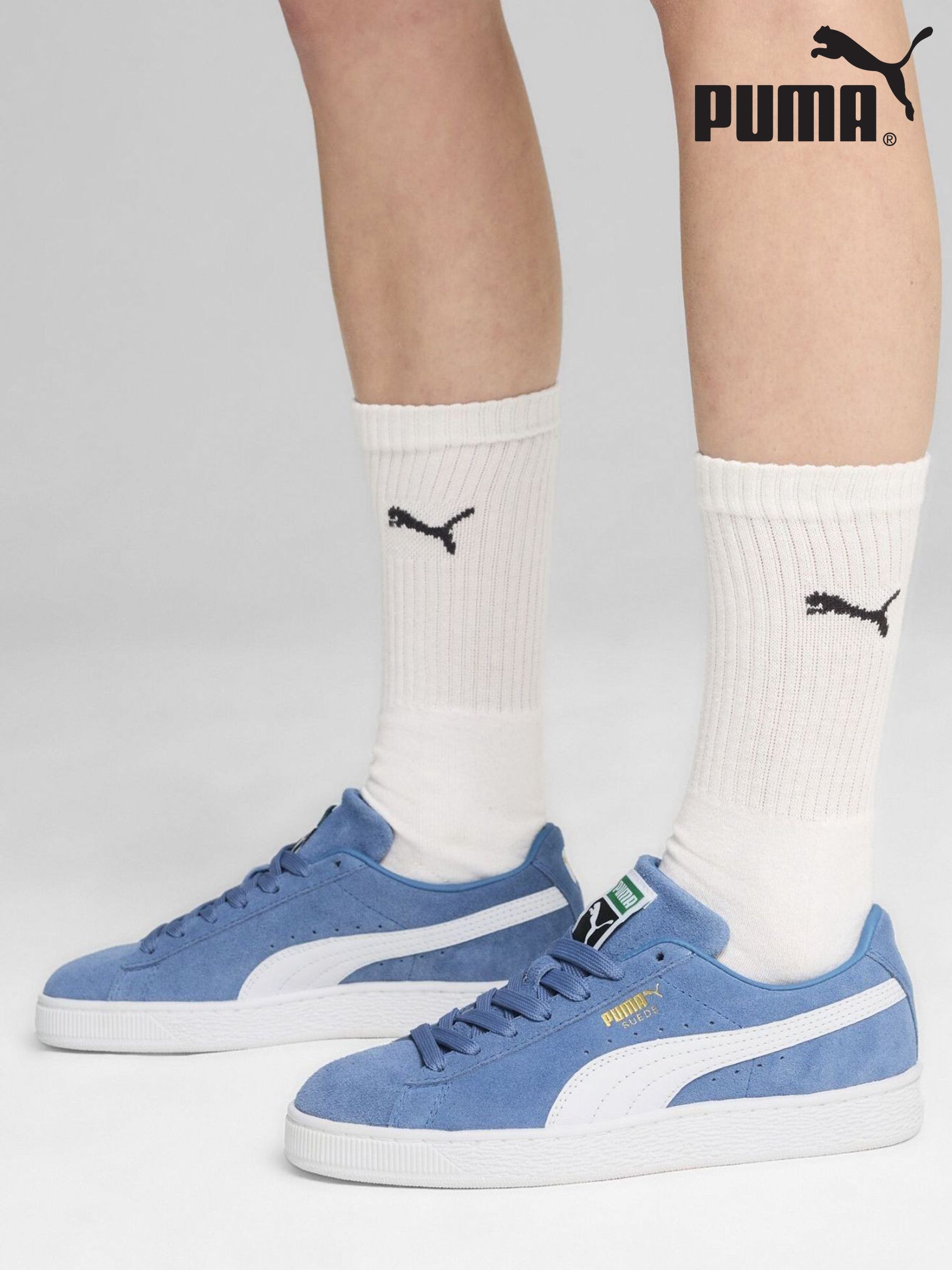 Puma blue suede trainers hotsell