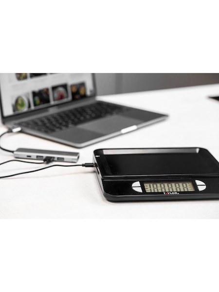 Taylor USB Rechargeable Kitchen Scales Tare Function (AP7563) | €61
