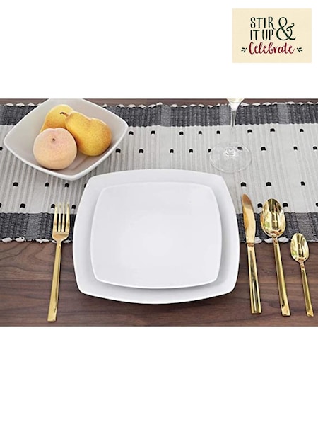 Creative Tops 12 Piece White Square Dinner Set (AP7573) | €108