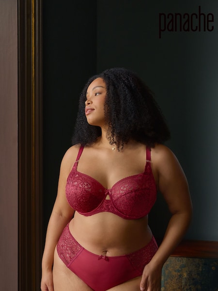 Panache Sculptresse Red Estel Deep Briefs (AP7604) | AED134