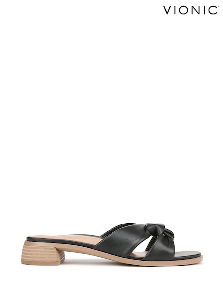 Vionic Regular Fit Mabel Black Slides (AP7672) | R$ 1,285