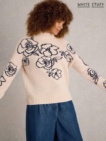 White Stuff Sprig Floral Jumper (AP7701) | 359 LEI
