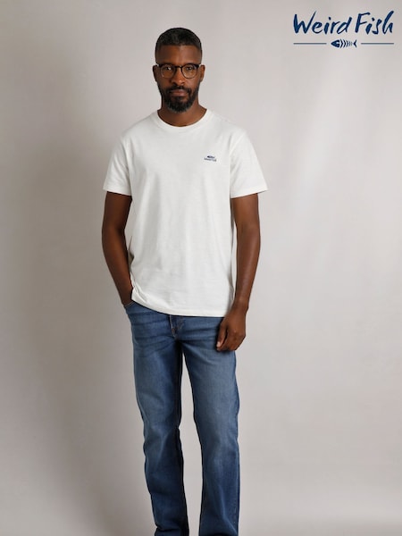 Weird Fish Blue Straight Comfort Edward Stretch Denim Jeans (AP7755) | R$ 545