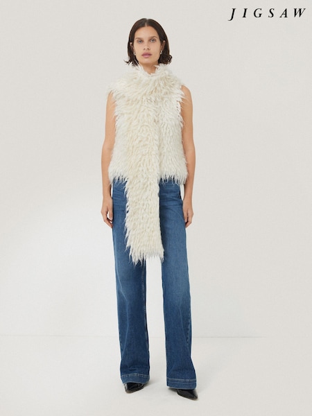 Jigsaw Cream Loop Textured Scarf (AP7769) | €89