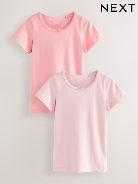 rožnata - Short Sleeve Vests 2 Pack (1.5-12yrs) (AP7819) | € 9 - € 12