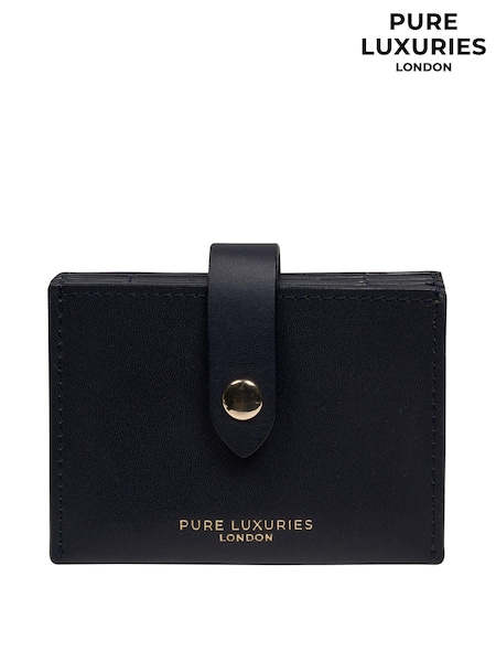 Sininen - Pure Luxuries London 'allie' Leather Accordion Card Holder (AP7826) | €39