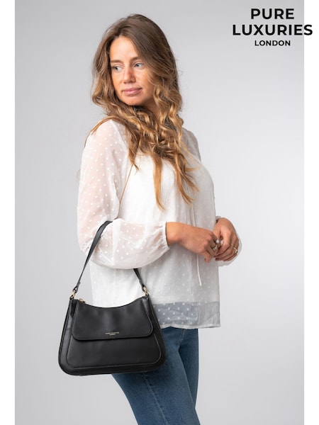 Svart - Pure Luxuries London 'mable' Leather Grab Bag (AP7840) | kr1 030