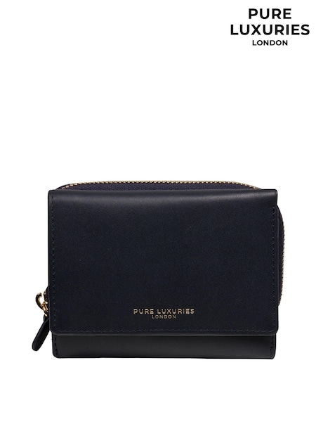 Sininen - Pure Luxuries London 'libby' Leather Tri-fold Purse (AP7848) | €47