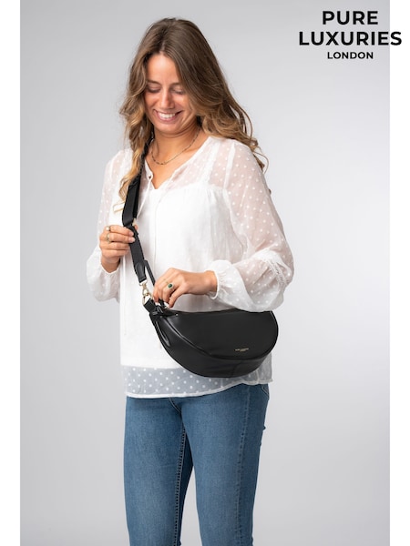 Pure Luxuries London 'Heidi' Leather Crescent Cross-Body Bag (AP7849) | 2,944 UAH