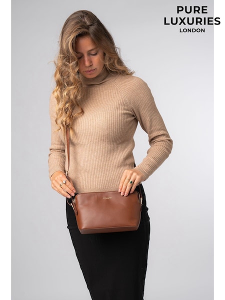 Pure Luxuries London 'Natalie' Leather Cross-Body Bag (AP7856) | € 76
