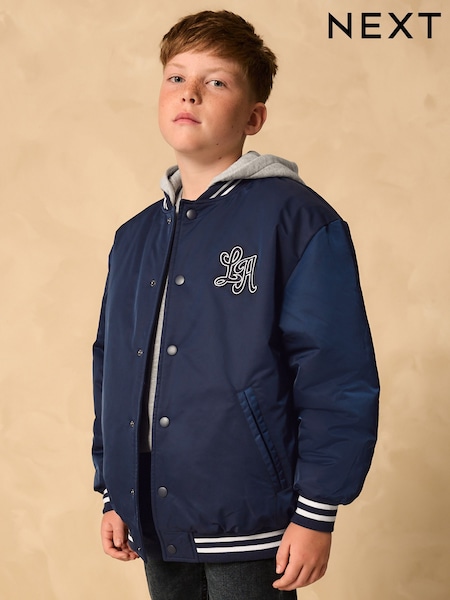 Mornarica - Hooded Varsity Bomber Jacket (3-16yrs) (AP8177) | € 42 - € 55