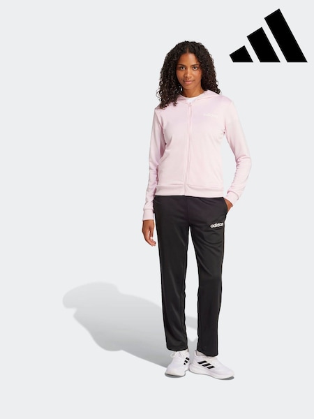 adidas Pink Essentials Linear Tracksuit (AP8216) | R$ 590