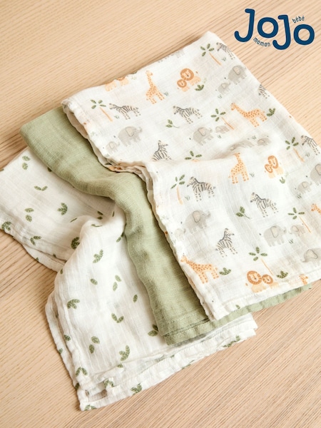 JoJo Maman Bébé 3-Pack Muslin (AP8316) | 19 €