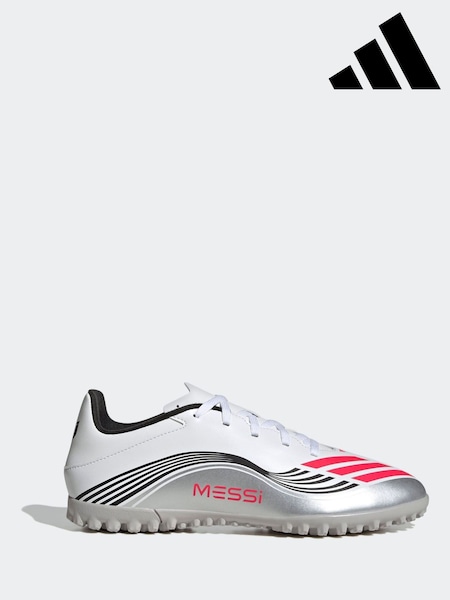 adidas White/Blue Adult F50 Messi Club Turf Boots (AP8323) | €79