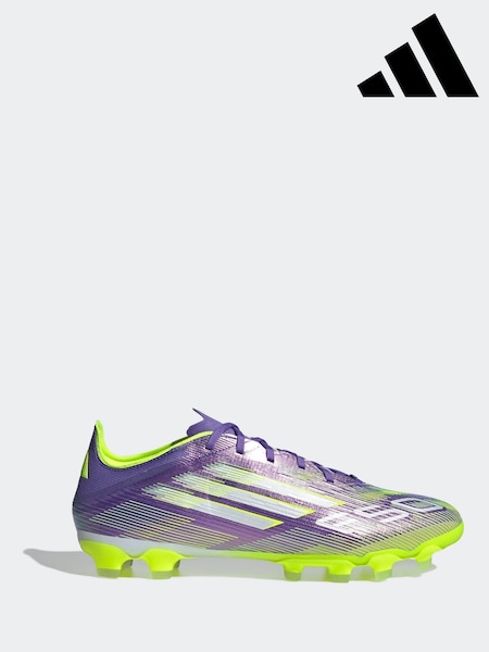 adidas Purple/White Adult F50 Pro Ground Boots (AP8338) | AED757