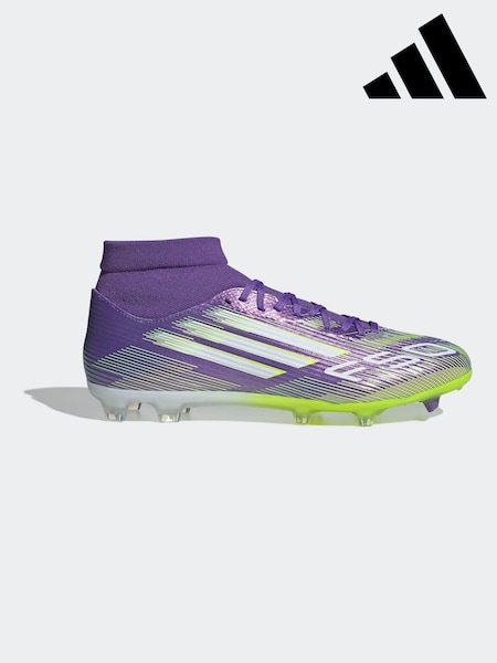 adidas Purple/White Adult F50 League Mid Firm Ground Boots (AP8349) | €120