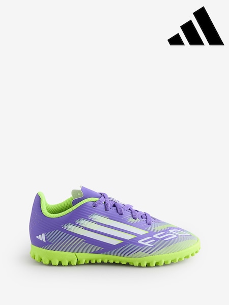 adidas Purple/White Kids F50 Club Turf Boots (AP8405) | R$ 345