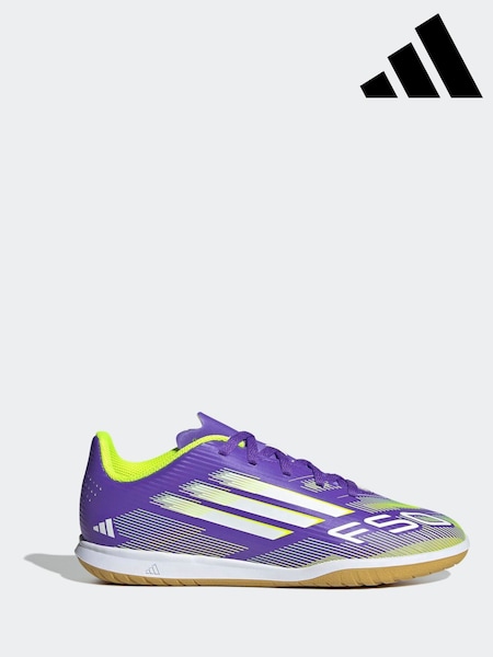adidas Purple/White Kids F50 Club Indoor Boots (AP8410) | R$ 345