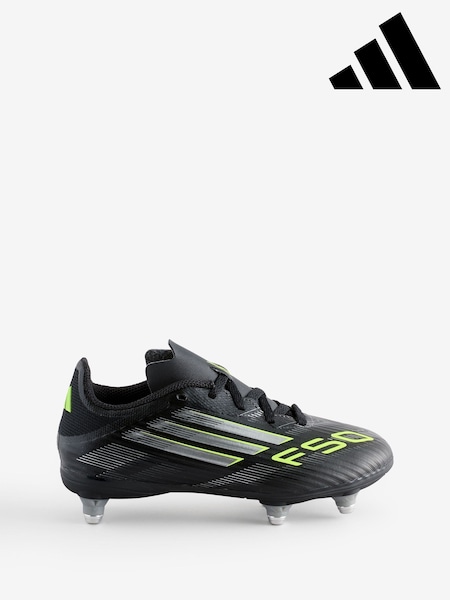 adidas Black/Grey Kids F50 League Soft Ground Boots (AP8416) | AED291