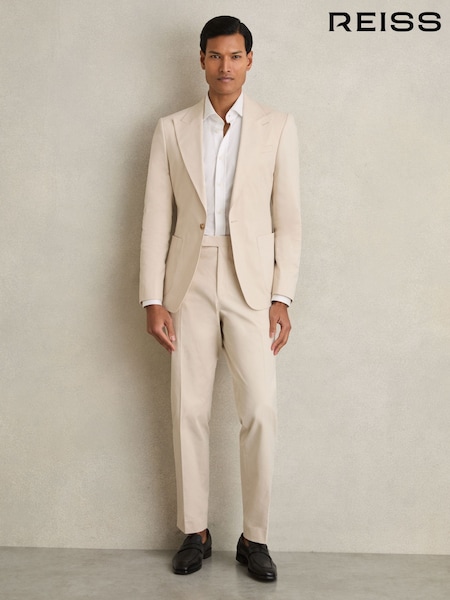 Reiss Stone Putney Slim-Fit Single-Breasted Suit Blazer (AP8487) | AED2,376