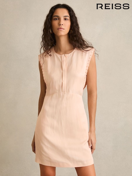 Reiss Fawn Whipstitch Sleeveless Shift Dress (AP8510) | €274