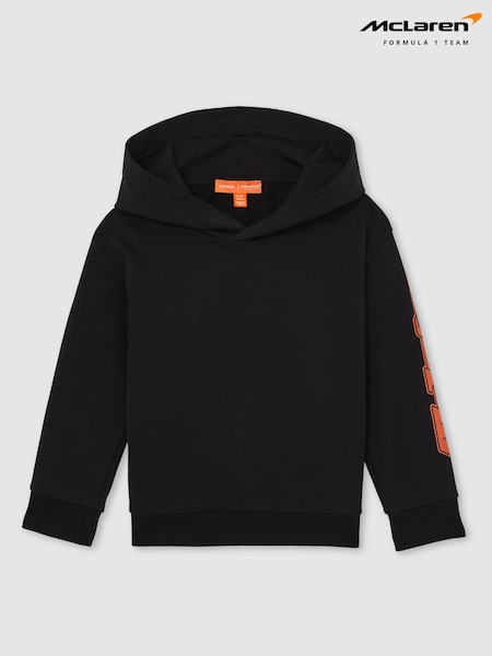 Reiss Black Zak 13-14 yrs McLaren F1 Team Cotton Logo Hoodie Unisex Fit (AP8535) | AED346