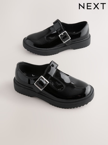 שחור - Chunky T-Bar School Shoes (AP8578) | ‏134‏₪ - ‏164‏ ₪