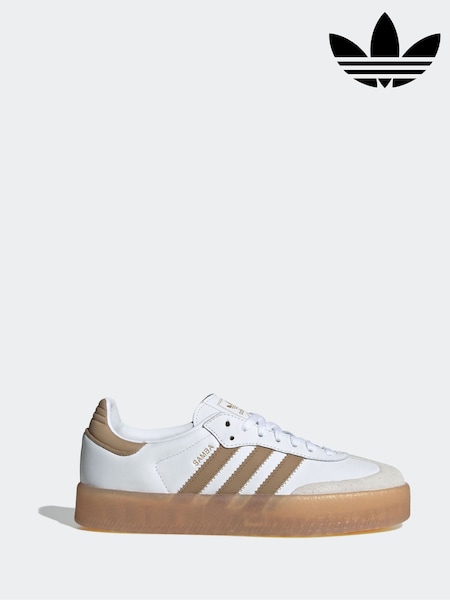 adidas Originals White Black Sambae W Trainers (AP8686) | R$ 890