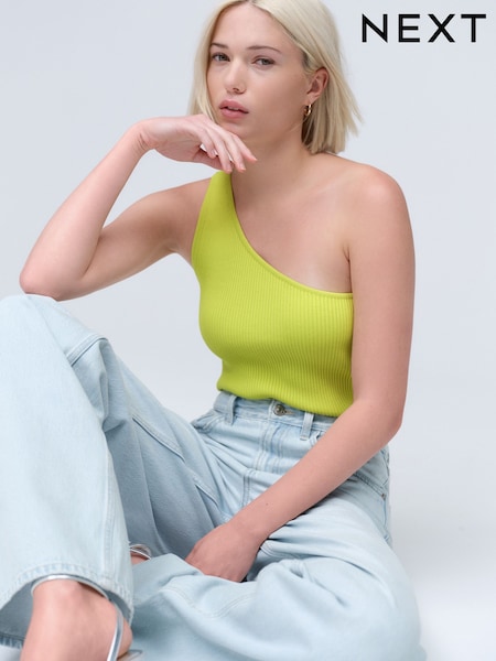 Green Lime Asymmeric One Shoulder Top (AP8803) | R$ 210