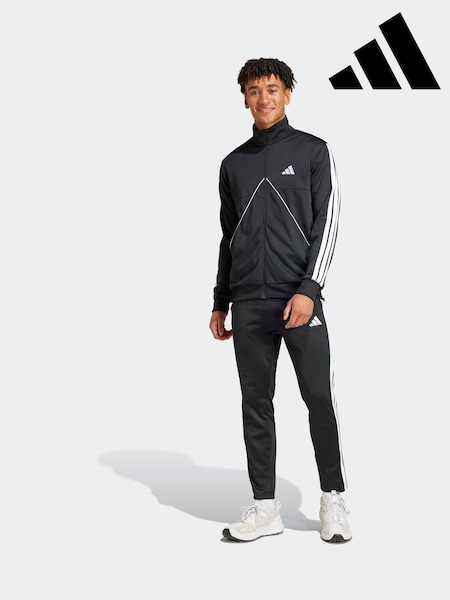 adidas Black Sportswear Tricot Tiro Inspired Tracksuit (AP8826) | R$ 640