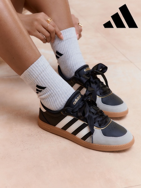 adidas Black chrome Breaknet Sleek Trainers (AP8932) | AED291